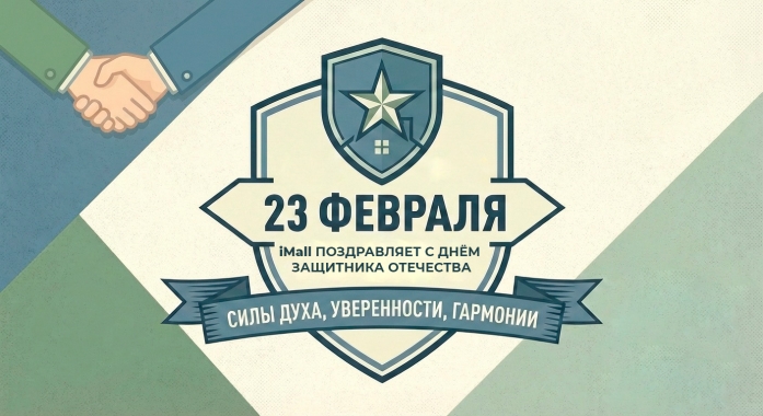 Торговый центр iMall поздравляет с Днём защитника Отечества! 